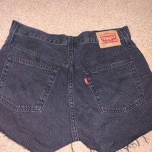 Black Levi Jean Shorts